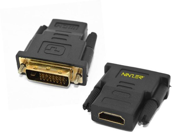 NinzerÂ® DVI 24+1 Male naar HDMI Female Converter / Adapter