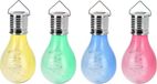 Merkloos Solar hanglampenbolletje - Roze - Tuinverlichting op zonne-energie - 15 cm