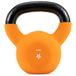Yes4All 2-20 kg gietijzeren kettlebell met neopreencoating, veelkleurige kettlebells