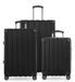 Hauptstadtkoffer Q-Damm - 3-delige kofferset, cabinetrolley 54 cm, middelgrote koffer 68 cm en grote reiskoffer 78 cm, ABS hardschaal, TSA, zwart