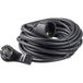 as - Schwabe 51022 PVC Verlengkabel met Platte Stekker voor Gebruik Binnenshuis, IP20, 230V/16A, 10 meter Kabellengte, Wit