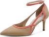 Tamaris Dames Pumps 1-22436-44 Beige Leer/Textiel Naaldhak 5-7 cm Maat 41