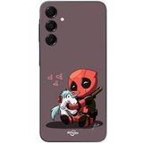 Samsung Galaxy A15 Hoesje Baby Deadpool met eenhoorn
