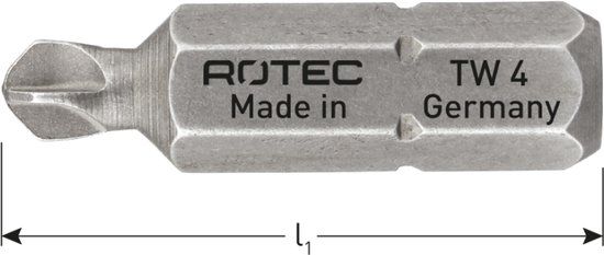 Rotec schroefbit, BASIC, TW3x25mm (Tri-Wing) (2st.)