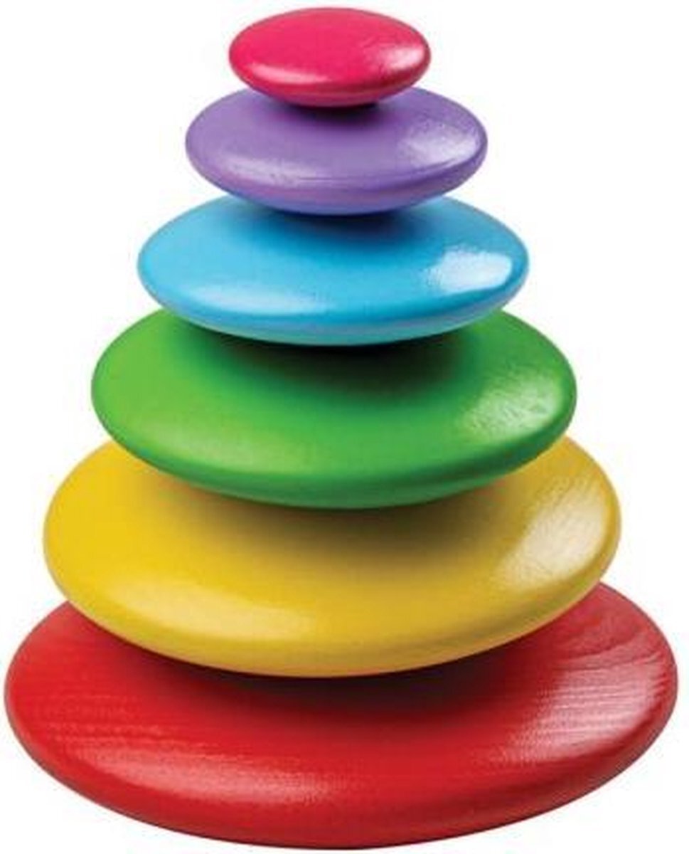 Baby Bigjigs Rainbow Stacking Pebbles