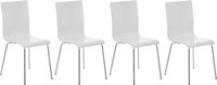 CLP Pepe Set van 4 stoelen voor wachtkamer wit