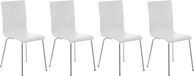 CLP Pepe Set van 4 stoelen voor wachtkamer wit