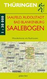 Wanderkarte Verlag grünes herz Wanderkarte Saalebogen, Saalfeld, Rudolstadt, Bad Blankenburg