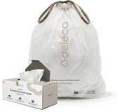 Deleca 120 stuks Vuilniszakken met Trekband 30 l - GRS Gerecycled Plastic