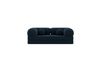 varier Best Mobilier Canapé 3pl convertible en velours texturé, NEBULA 3 Places Bleu