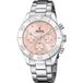 Festina F20603/7 Dames Polshorloge Roze Staal Kwarts Chronograaf 10 ATM