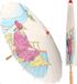 Paraplu décoratif japonais en bois - Lot de 2 pièces - D85 cm