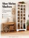 Shoe Independently Published Shoe Shrine Shelves: DIY Woodworking Plan for a Tall Shoe Storage Tower with Cubbies