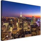 Tableaux New York Vue Panoramique De La Skyline 30x20