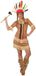 Atosa Indianen verkleed kostuum - Indianen verkleed jurkje voor dames - carnavalskleding - voordelig geprijsd 38/40