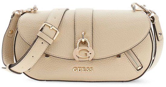 GUESS Jessa Flap Crossbody Bag Taupe