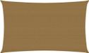 vidaXL Zonnezeil 160 g/m² 2x5 m HDPE Taupe