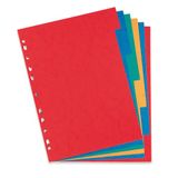 OXFORD 40 stuks scheidingsbladen, neutraal, traditie, 24 x 32 cm, 6 posities, glanzend, dikte 220 g, verschillende kleuren