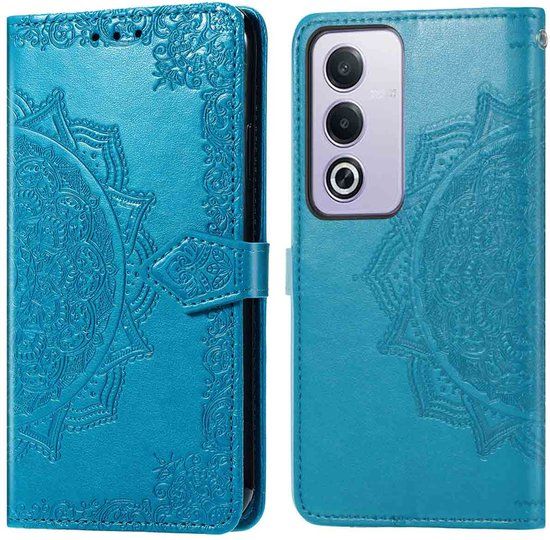 imoshion Mandala Bookcase - Geschikt voor Oppo A80 (5G) - Turquoise