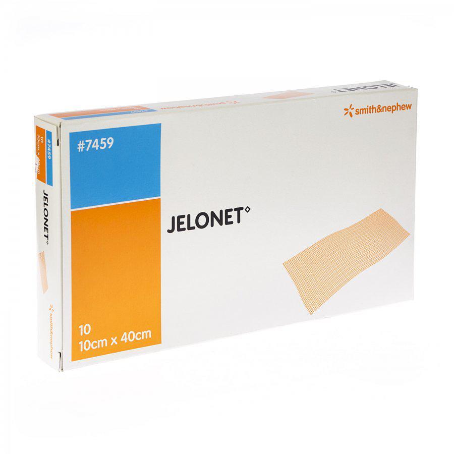 Jelonet zalfkompres 10cmx40cm 10 stuks