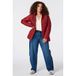 MS Mode Gewatteerde Tussenjas Plus Size - Rood