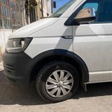 Oneway Set spatbordverbreders (Trims) compatibel met Volkswagen Transporter T6 2015-2019 (Lange wielbasis) - Matzwart