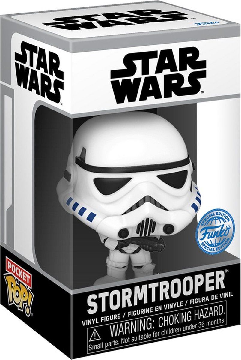 Funko Pocket Pop! & T-shirt: Star Wars - Stormtrooper - Kinder Maat M