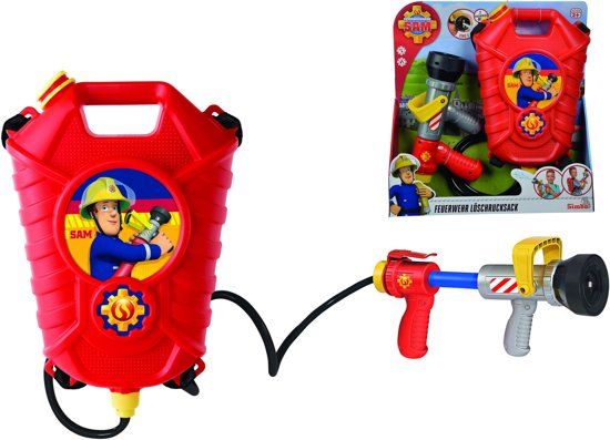 Simba-Dickie Simba Fireman Sam Fireman Tank Backpack Blaster