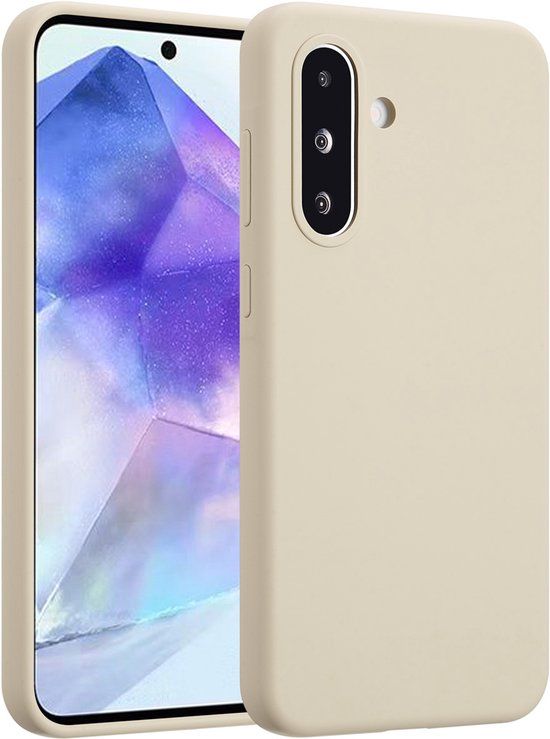 Accezz Liquid Silicone Backcover voor Samsung Galaxy A36 / A56 (5G) - Stone