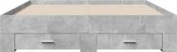 vidaXL Bedframe met lades bewerkt hout betongrijs 140x200 cm