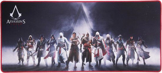 Subsonic XXL Mouse Pad – Assassin’s Creed – Gaming Muismat 90x40 cm – Antislip Bureaumat met Gestikte Randen & Waterafstotend Oppervlak