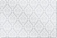 Zeller tafel placemats - barok print - wit - 43,5 x 28,5 cm - Vintage onderleggers