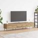 Maison Exclusive - Meuble TV, dimensions 150 x 36 x 30 cm, en panneaux de particules imitation chêne massif