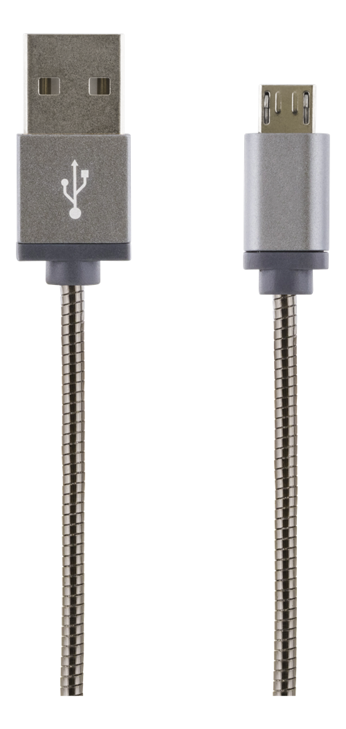 Streetz IPLH-277 USB-kabel - Zilver - 1 m