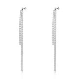 BROSWAY DESIDERI BEIE003 STAINLESS STEEL OORHANGERS MET ZIRKONIA'S