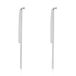 BROSWAY DESIDERI BEIE003 STAINLESS STEEL OORHANGERS MET ZIRKONIA'S