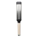 KitchenAid Rasp, Tweezijdige Rasp, 13,2 x 3 x 1 cm, Roestvrij Staal - Amandel Crème