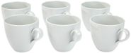 Tasses à café en porcelaine, lot de 6, 8 cm de diamètre, contenance de 20 cl