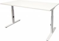 Schaffenburg Verstelbaar Bureau - Linesto Plus bureau HI ZZ 120x80 wit 25mm - wit frame