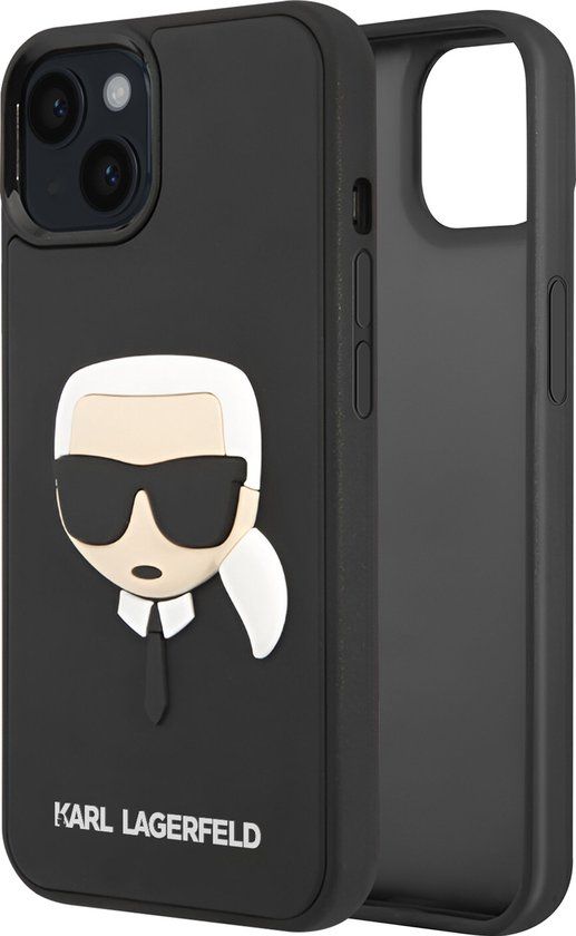 Karl Lagerfeld TPU hoesje voor iPhone 14 Plus - zwart