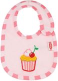 Heless poppenaccessoire slabbetje roze cupcake voor poppen en knuffels.