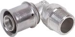 KeKelit Kelox knie - 1x25mm buitendraad pers messing
