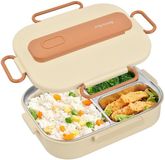Unyqoos® Bento lunchbox spacieuse et polyvalente avec conception étanche et set de couverts
