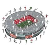 Iconic Puzzles Arsenal FC Emirates Stadium 100% eco-duurzame houten puzzel met officiële licentie, maat L, 500 stukjes