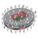 Iconic Puzzles Arsenal FC Emirates Stadium 100% eco-duurzame houten puzzel met officiële licentie, maat L, 500 stukjes