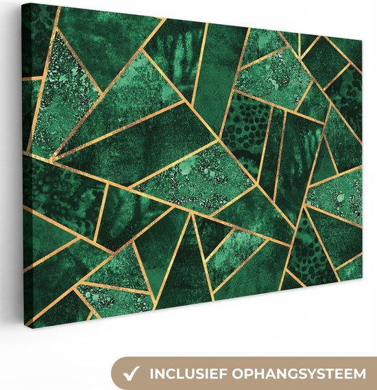 OneMillionCanvasses Canvas schilderij 180x120 cm - Multicolor - Abstract - Modern - Zonder lijst