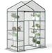 Outsunny Tuinkas 143x73x195cm PVC Donkergroen