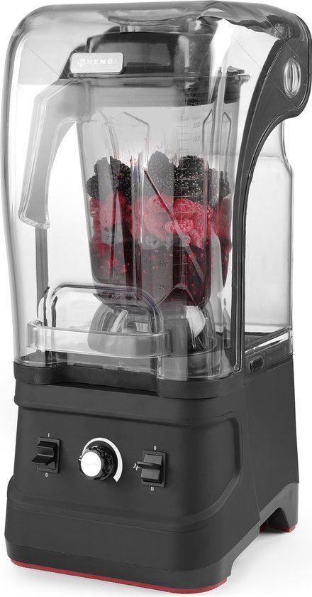 Hendi Blender met Geluiddempende Kap - 1680W - 2.5L - Zwart