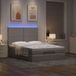 Maison Exclusive - Cadre de lit ottoman avec matelas taupe, 140x200 cm, textile