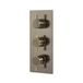 Hudson Reed Robinet de douche thermostatique - Design moderne – 2 fonctions – Laiton brossé - Clarus